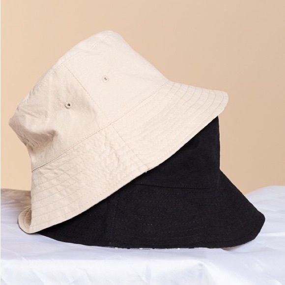 POL Black White Gingham Reversible Bucket Hat - Picture 3 of 6